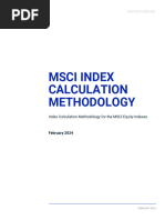 MSCI Index Calculation Methodology 20240212