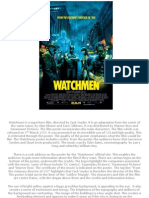 Watchmen Poster Analysis 