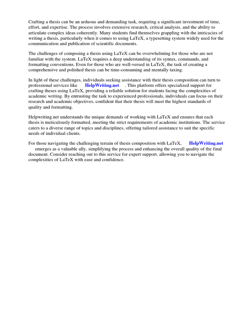 Thesis Mit Latex Pdf Thesis Te X