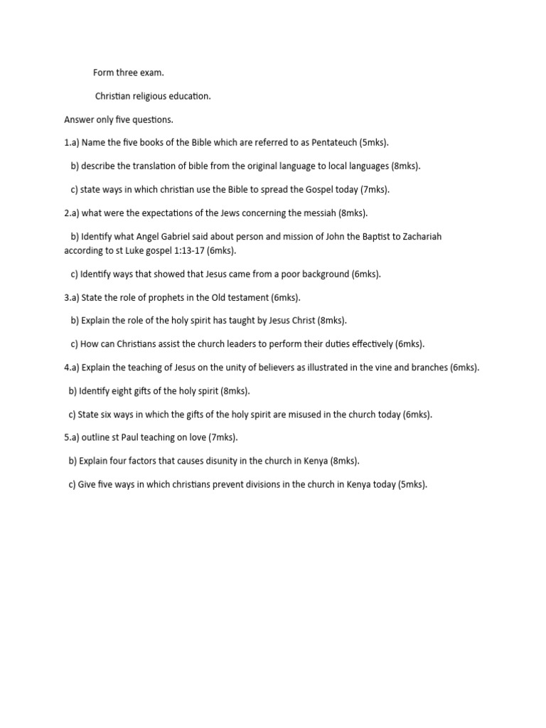 form-three-exam-wps-office-pdf