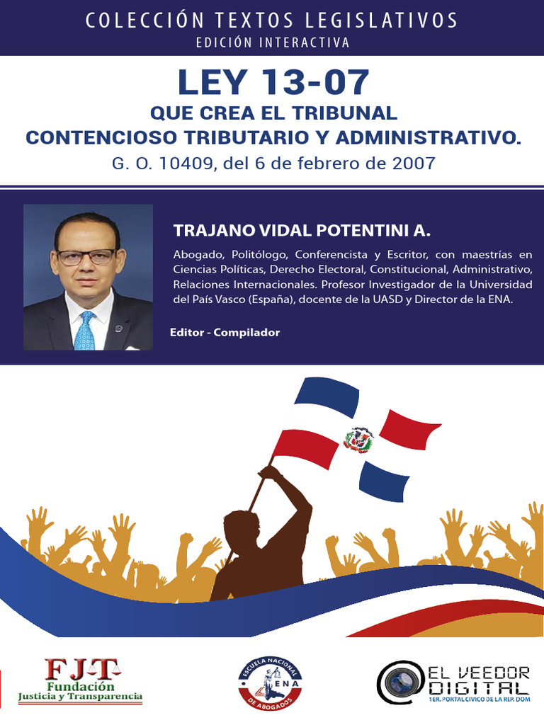 Ley 13 07 Interactiva Pdf Judicaturas Ley Administrativa