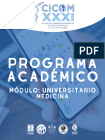 Programa Universitario Medicina Cicom Xxxi