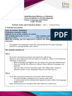 Activity Guide and Evaluation Rubric - Task 1 - Cultural Dinner