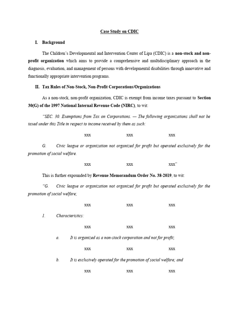 CDIC WriteUp PDF Value Added Tax Taxes
