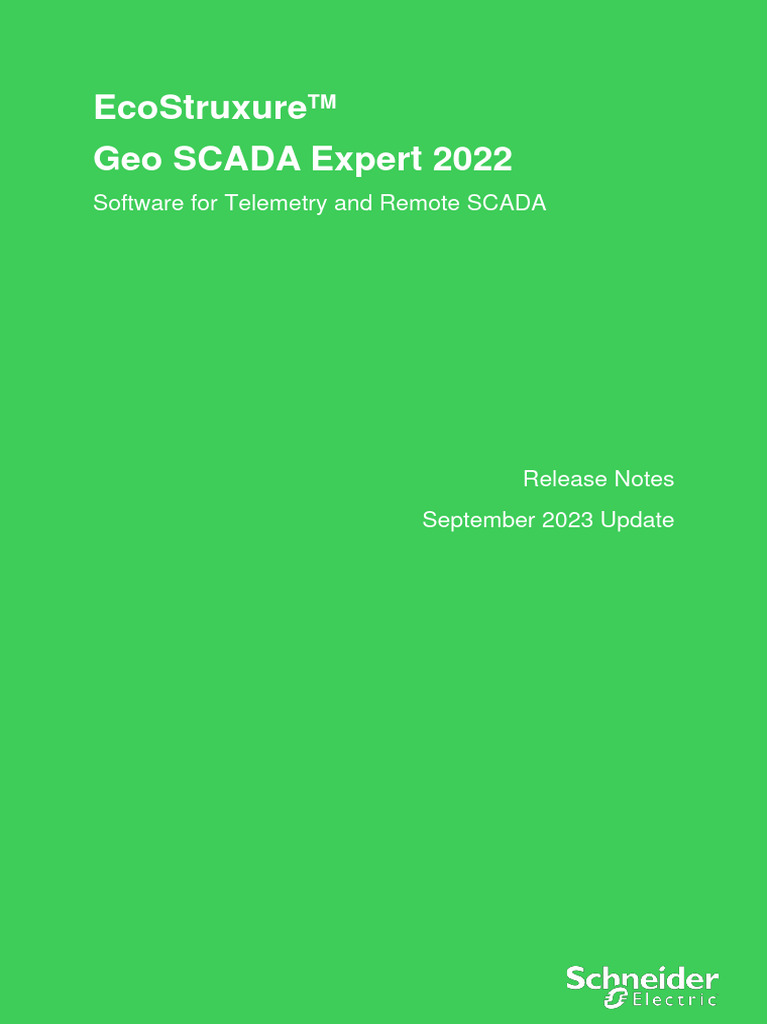 Geo SCADA 2022 Update Sep 2023 (85.8650.1) Release Notes | PDF | Proxy ...