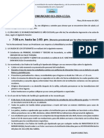 Comunicado 013 - 2024 Recomendaciones Inicio Año Escolar 2024