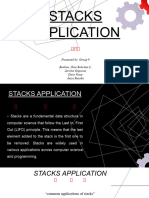 Stacks Application: Presented By: Group 9 Bonbon, Jhon Rohclem L. Jericho Gapuzan Dave Vasay Jessa Resaba