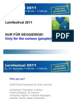 Lernfestival 2011: Only For The Curious (People) !