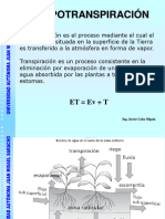 Evapotranspiración Potencial