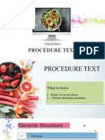 CH 4 Procedure Text Recipe