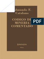 Codigo de Mineria Comentado - Catalano Edmundo