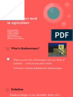 Radioisotopes Used in Agriculture