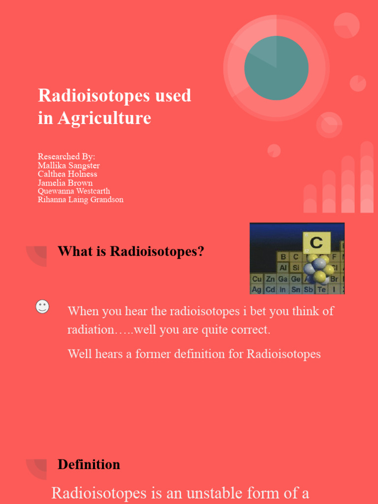 Radioisotopes Used in Agriculture | PDF | Agriculture | Fertilizer