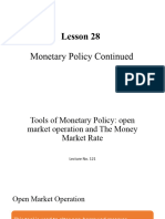 Lesson 28 Monetary Policy Continued