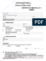 Certificat Medical N°1 CM1