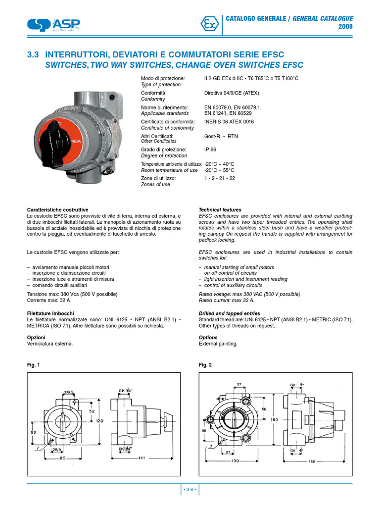 Nuova ASP EFSC Switches | PDF