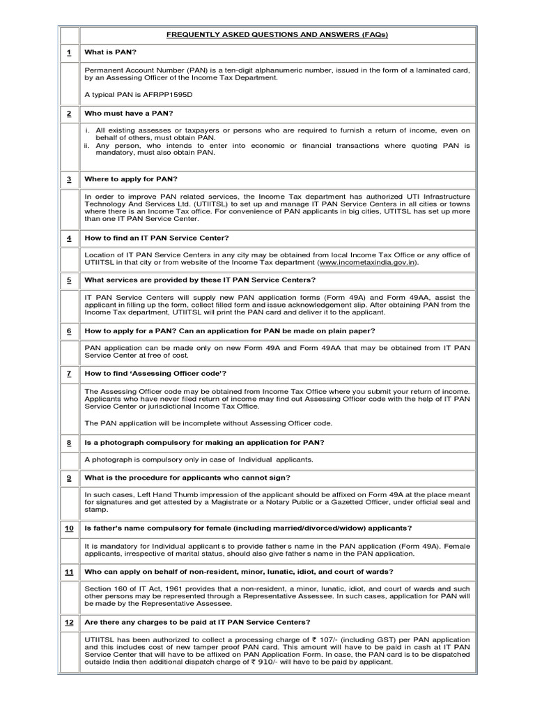General Faq - 10012020 | PDF | Payments | Government Information