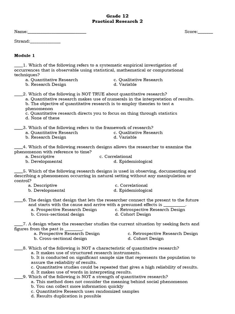 Grade 12 Practical Research 2 Reviewer | PDF | Statistics ...