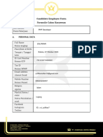 Formulir Calon Karyawan 