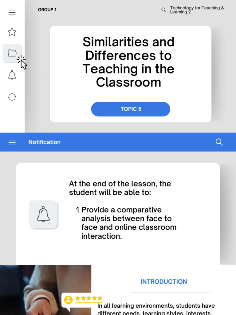 Similarities and Differences To Teaching in The Classroom | PDF
