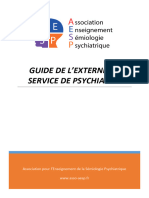 Guide de L'externe en Service de Psychiatrie