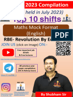 CGL 2023 T-1 Maths (Eng) Top 10 Shifts - Compressed