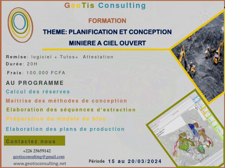 Formation en Planification Minière | PDF | Affaires | Art