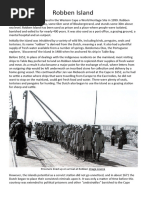 Robben Island Comprehension