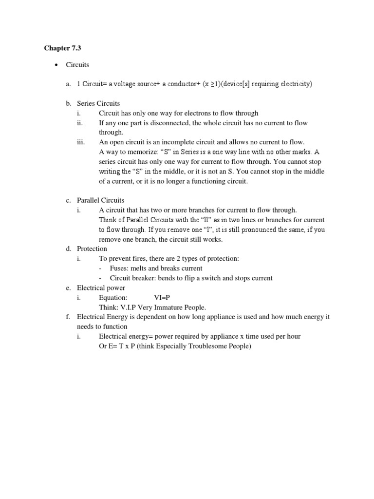 Series and Parallel Circuits Guide | PDF