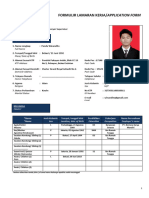 Formulir Lamaran Kerja ASG