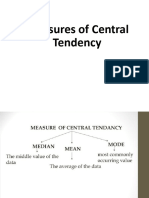 Central Tendency