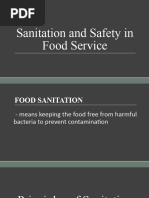 TLE 9 Sanitation and Safety in Food Service