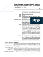 A Population-Based Analysis of Incidence, Mortality, and Stage-Specific Survival of Cervical Cancer Patients in Hong Kong - 1997-2006