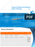 GSM P&O Training Material For Special Subject-Handover Problems & Solutions V1.1