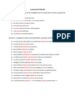 Le Présent de L Indicatif Correction Copie