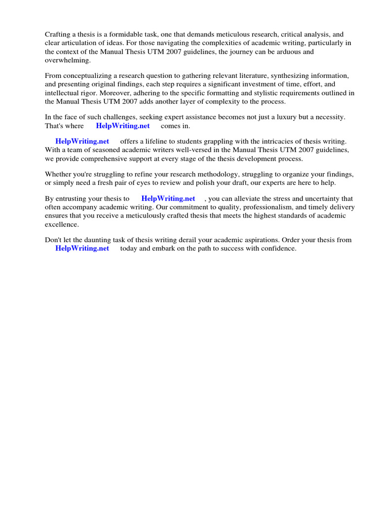 Manual Thesis Utm 2007 Pdf