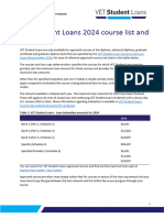 VSL 2024 Course List and Loan Caps (Students)