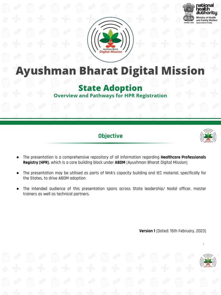 Ayushman Bharat HPR Registration Guide | PDF | Health Care | User ...