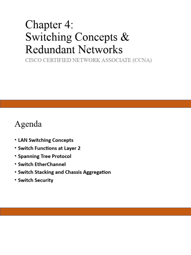 Chapter 4 Switching Concepts & Redundant Networks | PDF | Network ...