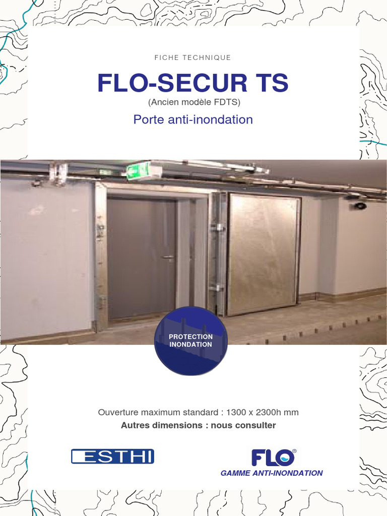 Porte anti-inondation FLO-SECUR TS | PDF | Acier | Acier inoxydable