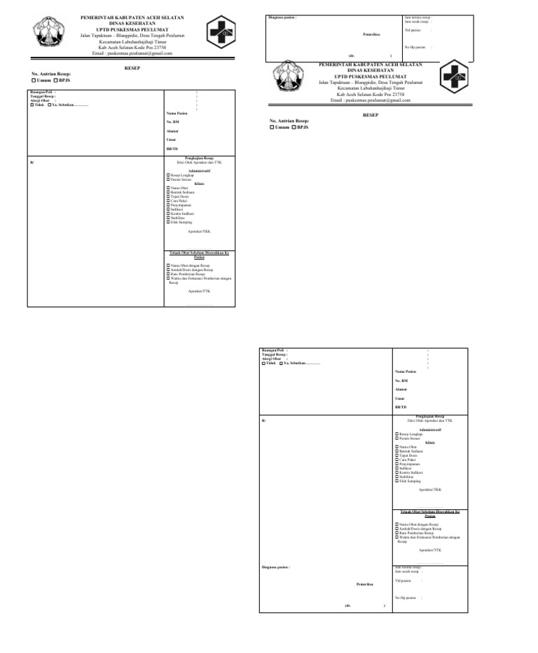 Resep Obat | PDF