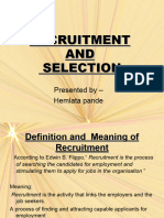 Recruitment and Selection