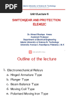 Lecture 6 - Electromechnical Relays - Attracted Armature Type