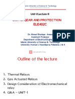 Lecture 8 - Thermal Relay - Gas Actuated - Relay Design Consderations