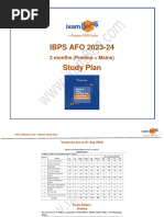 IBPS AFO 2 Months Prelims and Mains Study Plan PDF