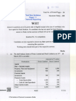 CA Final (New) - Financial Reporting - Question Paper - May 2023