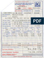 Turkish Utility Bill