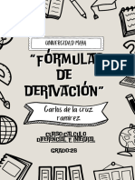 DE LA CRUZ - IMA - 2B - Fórmulas de Derivación