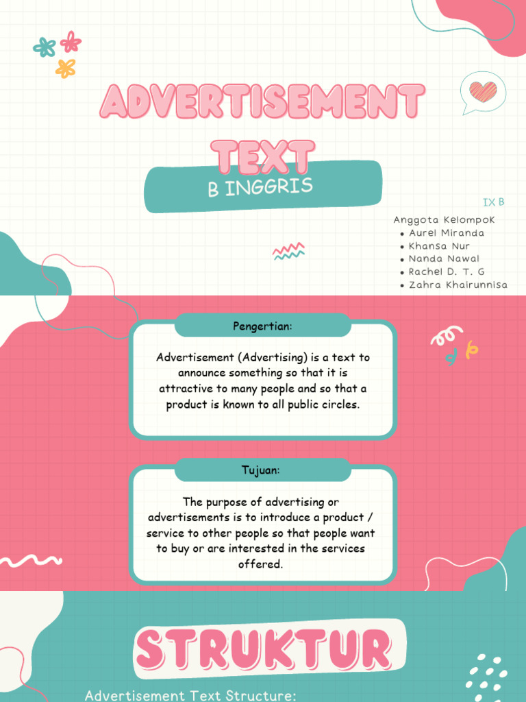 Understanding Advertisement Text Structure | PDF