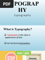 Typhography Presentations